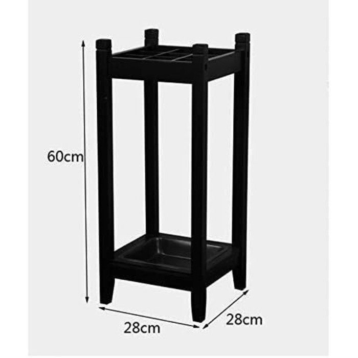 Підставка для парасольок JMOZHCD, Творче лобі, Масив дерева, Готель, Дім, Незалежна полиця для зберігання, Місце для зберігання тростини, Полиця для відра (біла) біла