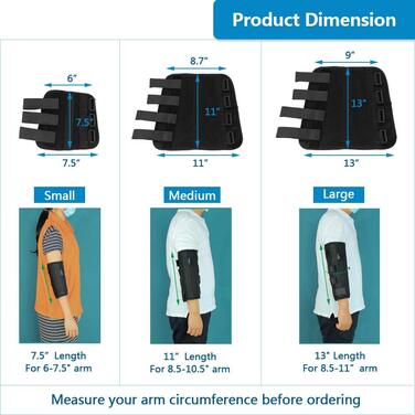 Ліктьовий бандаж Бандаж ліктьового нерва Ліктьовий тунель для сну Іммобілайзер ліктя Підтримка рук Нічна підтримка Шина для рук Ліктьова шина Ліктьова шина Нічна шина (L)