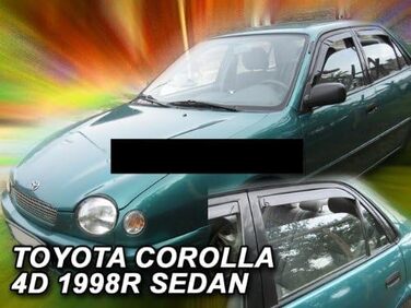 Дефлектор вітру Дефлектор дощу для COROLLA E11 1997-2001 SADAN 4 двері для ПЕРЕДНІХ І ЗАДНІХ, 980497