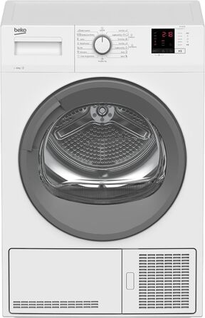 Конденсаторний осушувач Beko DCU 8230 N 10 до 10 кг на 15 програм FlexySense електронне вимірювання вологості блокування від дітей