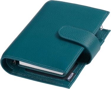 Комбінація розміру кишені, Binder Planner і гаманця. (Pebble Deep teal, кільце 19 мм)