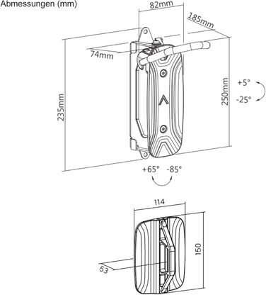 Тримач для велосипеда Mimoke Bicycle Wall Mount - Велосипедна вішалка регулюється кутом нахилу та відстанню до стіни, складний, MTB, гараж для шосейних велосипедів у приміщенні 1