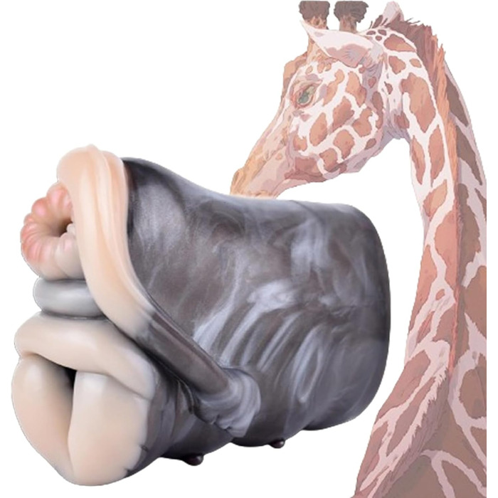 Реалістичні мастурбатори з тваринною вагіною Anal Tunnel Pocket Pussy Sex Toy for Men Pocket Pussy (G6190, Giraffe)