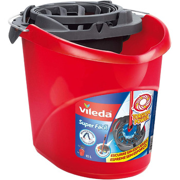 Відро для швабри Vileda Super Easy Torsion Power Mop Bucket червоне SuperMocio