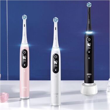 Електрична зубна щітка Oral-B iO 6N, чорна, Bluetooth, 2 щітки, 1 дорожній кейс