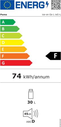 Л Adventure Orange Термоелектричний з режимом ECO AC/DC для охолодження та збереження тепла Cool Box з підключенням 12 вольт і 230 вольт Міні-холодильник для автомобіля та кемпінгу 32 літри, 30-50