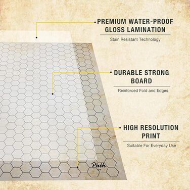 Двосторонній бойовий килимок для DND - карта для настільних ігор RPG Чудово підходить для Dungeons and Dragons, Pathfinder, Warhammer та інших настільних ігор RPG