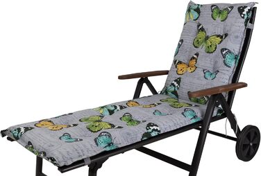 Подушка Roller Lounger Bali світло-сірий Метелики 193x60x8 см (без стільця), 2467