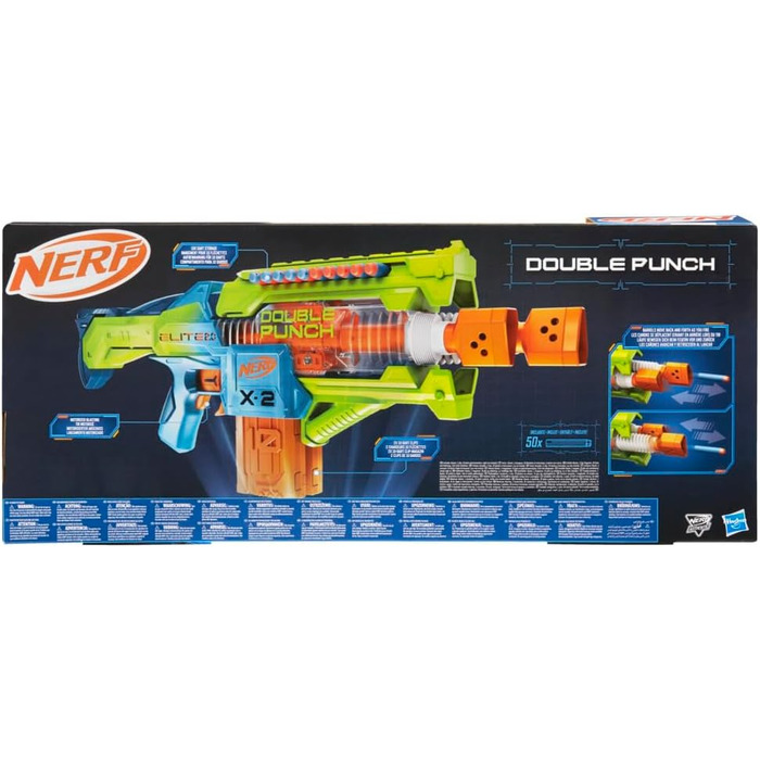 Моторизований дротиковий бластер з подвійним ударом Nerf Elite 2.0