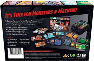 Карткова гра Dungeons & Dragons C7888000 Dragon Dungeons Mayhem Monster Madness, одиночна, різнокольорова, стандартна