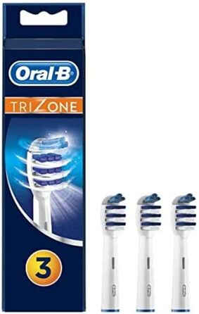 Щітки для електричної зубної щітки Oral-B TriZone, 3 шт. и, з інноваційним 3-зонним глибоким чищенням 3 шт. и (1 упаковка)