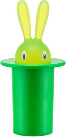 Контейнер для зубочисток Alessi Magic Rabbit, смола, зелений, 14 см, 2