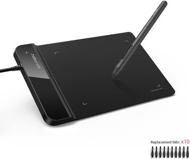 Графічний планшет XP-PEN G430S, стилус, пасивний, 8192 шари, розмір 4 x 3 дюйми, для гри в OSU та Signature G430S Black