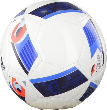 Чоловічий м'яч adidas Euro 2016 Mini, білий/яскраво-синій/нічний індиго, 1