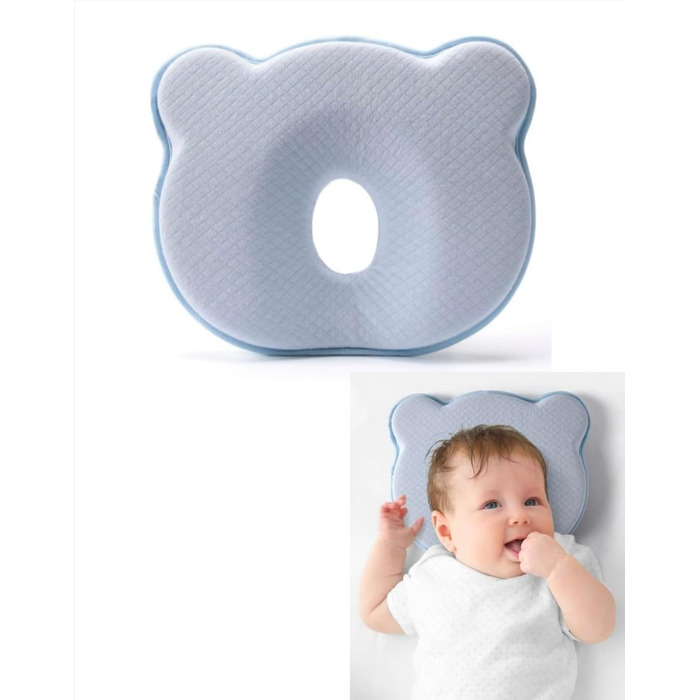 Ортопедична дитяча подушка Baby Pillow Against Flat Head Дитяча подушка Memory Foam для новонароджених 0-12 місяців, Подушка проти деформації голови Baby