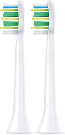 Оригінальні щітки Philips Sonicare InterCare HX9002/07 Clean InterDental Spaces & Gum Line підходить для будь-якої зубної щітки Sonicare із системою кріплення 2 упаковки, стандартні, білі стандартні 2 упаковки