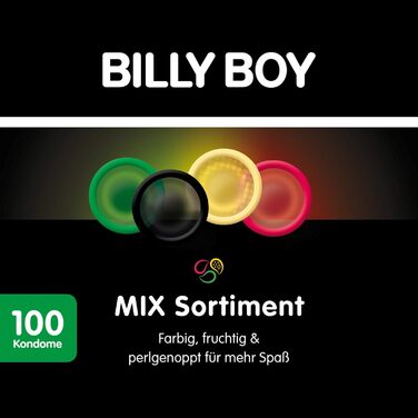 Презервативи Billy Boy 100 шт. (асортимент мікс, набір 101 предмет)