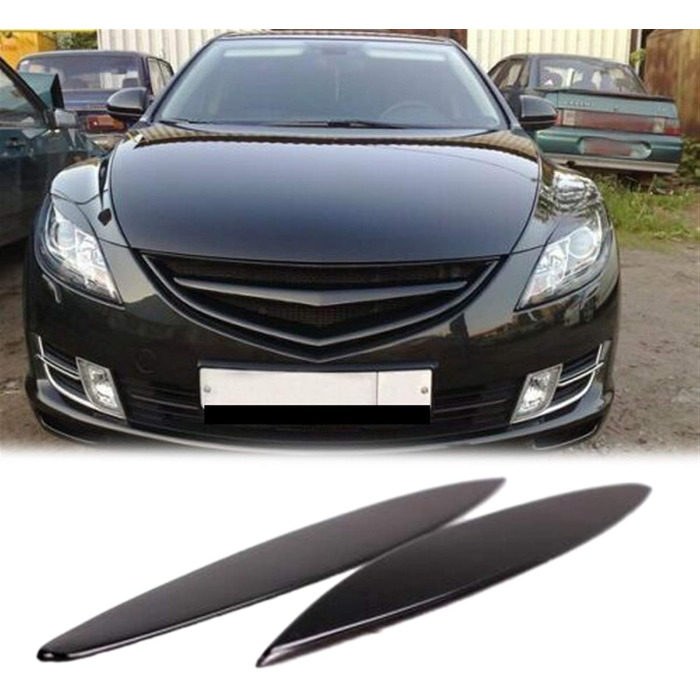 Налобний ліхтар для брів Mazda 6GH/Для Atenza 2008-2012 2 шт. Автомобільні повіки Брови Фара Вії Повіки Обрізка Чохол Фари Безелі Фари Брови