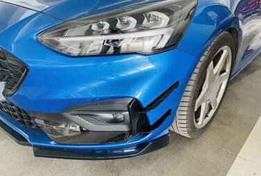 Передній спойлер передньої губи автомобіля для Ford Focus ST/ST-LINE MK4 2019 2020, Спліттер переднього бампера, Canard Дифузор Обвіс, Зовнішній вигляд з вуглецевого волокна A-Carbon Fiber Звичайний вигляд