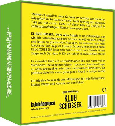 Правдиве чи неправдиве видання, 43028 - Klugscheisser -