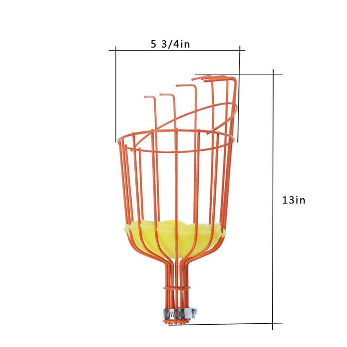 Кошик для збирання фруктів сталевий кошик для збирання яблук кошик для збирання фруктів кошик для збирання фруктів дерево фруктовий інструмент з подушкою легкий кошик для збирання фруктів кошик для збирання вишні збирач інжиру