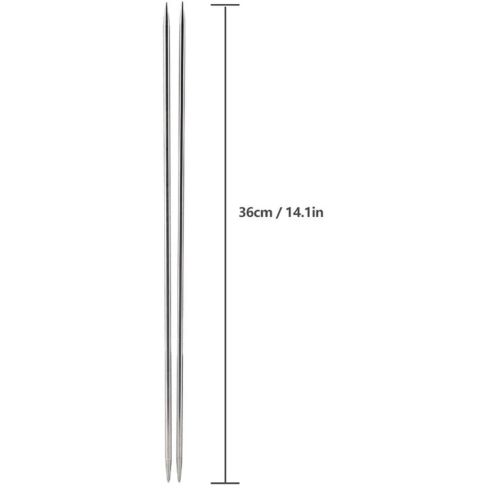 И Різнорозмірні подвійні прямі спиці Светр Набори спиць (36 см), 44 шт.