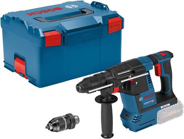 Акумуляторний перфоратор Bosch Professional 18V System GBH 18V-26 F (2,6 Дж, SDS plus, свердління та довбання, KickBack Control, вкл. 13 мм швидкозатискний патрон, додаткова ручка, L-BOXX)