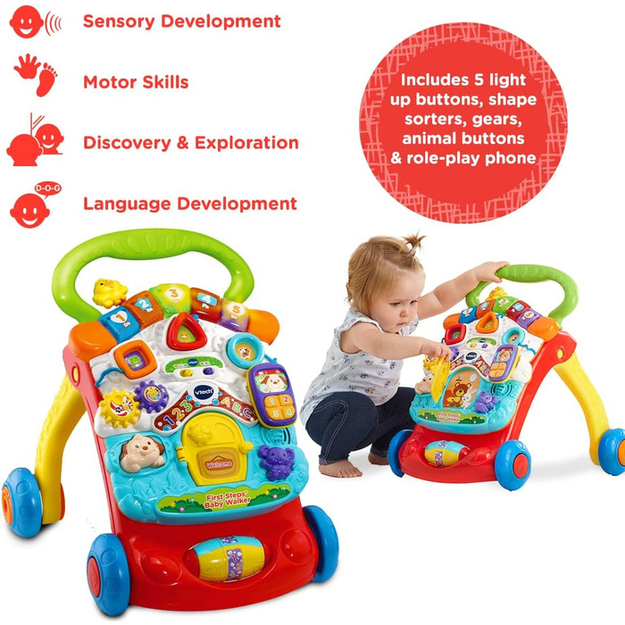 Ходунки Vtech 505603 Baby Walker, різнокольорові, багатобарвні