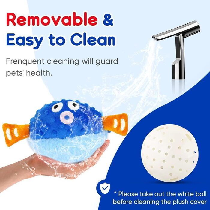 HEYIDAMAI Moving Dog Toy, Dog Toy Movable Electric, Interactive Dog Toy, Active Moving Pet Plush Toy with Sound and Bouncing for Dogs Cats (Blue), HEYIDAMAI Moving Dog Toy, Dog Toy Movable Electric, Interactive Dog Toy, Active Moving Pet Plush Toy with So