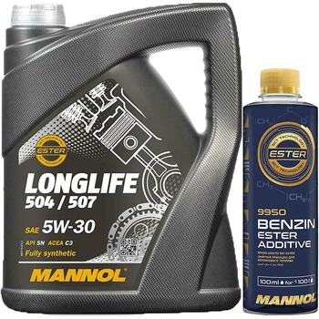 Л, MANNOL7715 Longlife 504/507 5W-30 Бензиновий ефір Присадка для двигуна Cleaner - Паливна присадка 100мл, 5