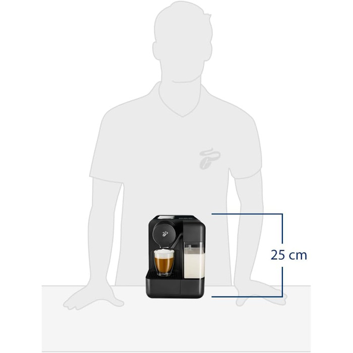 Кавоварка Tchibo Cafissimo 'milk Капсульна машина, в т.ч. 30 капсул для кав'ярні, еспресо, кавових і молочних делікатесів, чорні