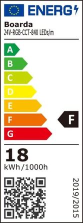 Світлодіодне світло RGB CCT COB, 24 В 5 в 1 840 світлодіодів/м RGB WWCW COB світлодіодна стрічка, подвійна біла 2700K-6500K з регулюванням колірної температури, стрічка FCOB RGBW COB Tape для вечірки, прилавка, полиці, прикраси для дому (1 метр)