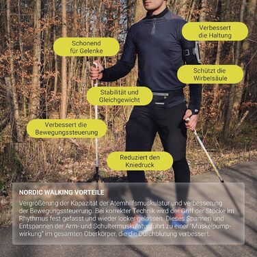 Палиці для скандинавської ходьби Nordic Walking Poles, легкі, з сумкою для перенесення