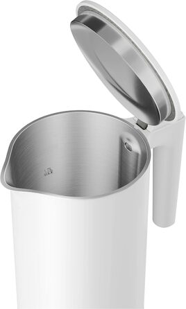 Електричний чайник Xiaomi Mi Electric Kettle 2 Kettle без бісфенолу А (1,7 літра, 1 800 Вт, внутрішній корпус з нержавіючої сталі, алюмінієва нагрівальна пластина, світловий індикатор, відкриття кришки одним натисканням кнопки, основа на 360 з намотувачем