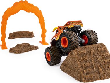 Набір Monster Jam, El Toro Loco Monster Dirt Deluxe, що включає 16 унцій бруду монстрів та офіційну литу вантажівку в масштабі 164