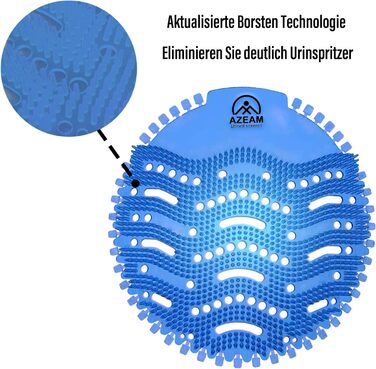 Ситечко для пісуара 10 шт. з ароматом Вставка для пісуара 30 днів Ефект свіжості Ситечко Pissoir Захист від бризок Освіжувач повітря Кожен пісуар і пісуар Одноразові рукавички Килимок-вставка для пісуара (блакитна/морська свіжість) (20 шт. - блакитна / мо