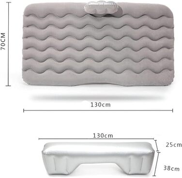 Автомобільний надувний матрац ORDALI для BMW X6 F16 E71 2007-2014, надувні подушки для ліжка Заднє сидіння Надувне ліжко Багажник Надувне ліжко Подорожі Пневматичний диван Портативний килимок для сну, бежевий звичайний бежевий
