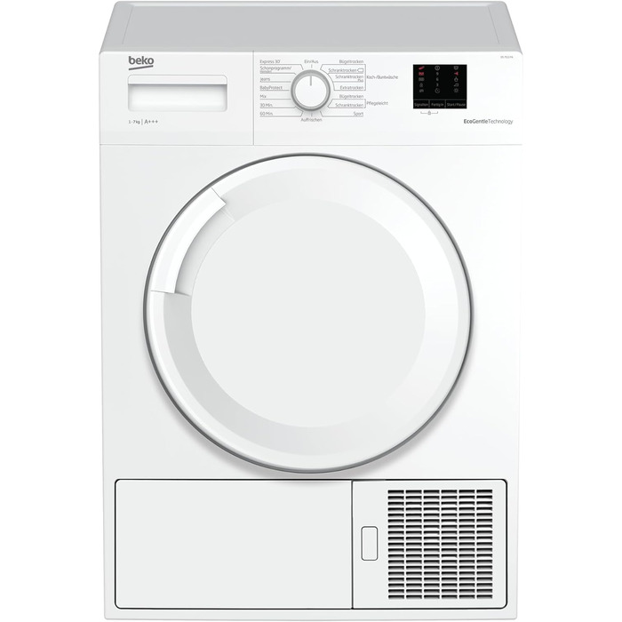 Конденсаторний осушувач Beko DCU 8230 N 10 до 7 кг на 15 програм FlexySense електронне вимірювання вологості блокування від дітей