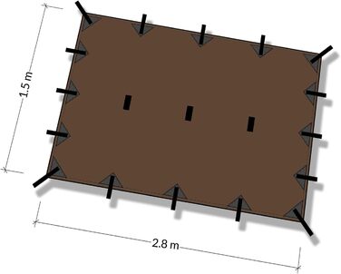 DD Tarp S - Coyote Brown, DD Tarp S - Coyote Brown