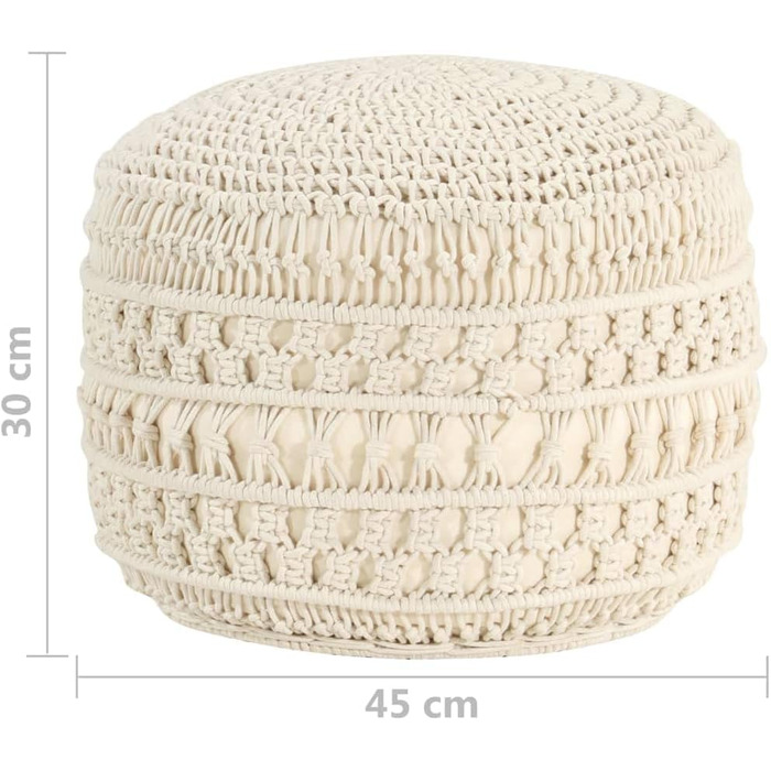 Ручна робота, бавовна, 45 x 30 см, 324002 Macrame Beanbag