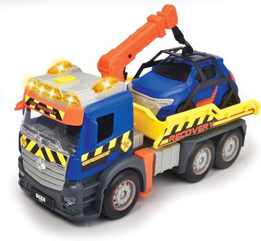 Евакуатор Dickie Toys Action Truck Recovery з машиною, з рухомим краном, звуковим та світловим сигналом, евакуатор для дітей від 3 років 203745016 Синій/жовтий