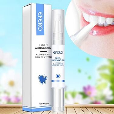 Рідина для чищення EFERO Teeth Whitening Pen видаляє плями нальоту, Жовте відбілювання зубів, Гігієна порожнини рота, Ручка для відбілювання зубів