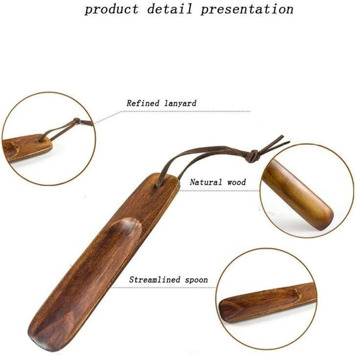 Ріжок для взуття, Дерев'яне взуття, Практичний насос для взуття, Без нахилу, Зручне взуття, Дерев'яні черевики, лофери, Правильна довжина, Літній
