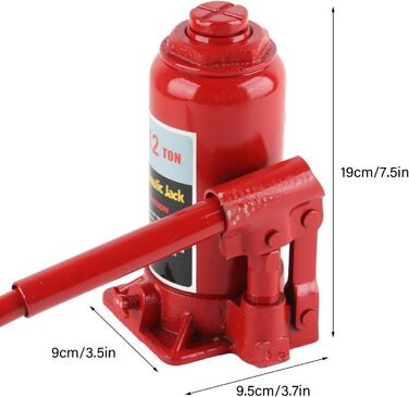 Домкрат гідравлічний 12Т для легкового автомобіля, вертикальний, гідравлічний домкрат, пляшкове з'єднання для легкових автомобілів, караванів, тракторів, гідравлічний домкрат для легкових автомобілів, вантажівок, караванів