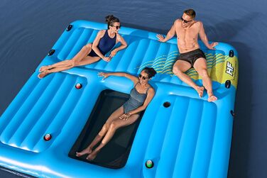 Острів для купання Bestway Summer Slide з водною гіркою 376 x 311 см