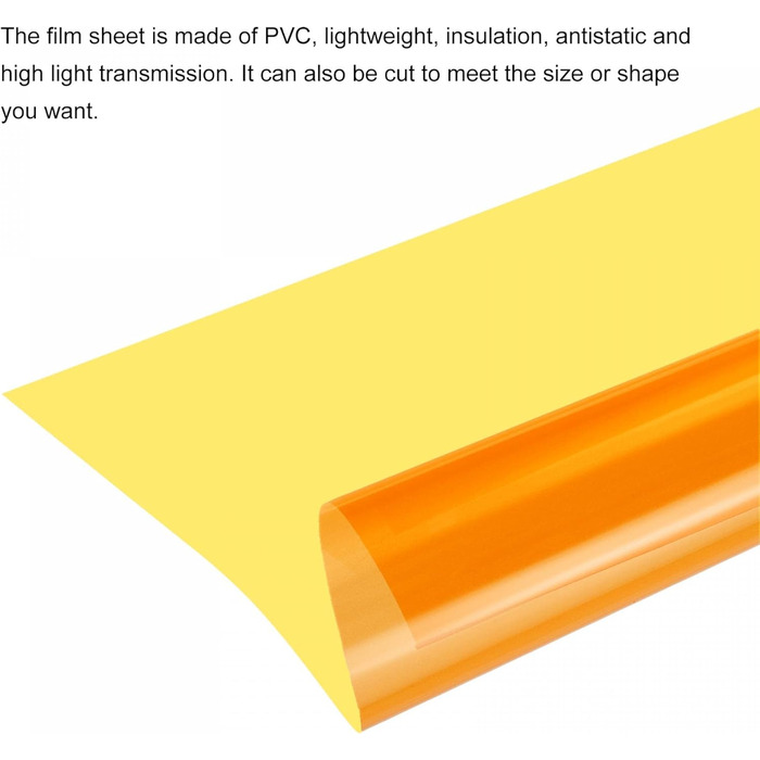 Гелевий кольоровий фільтрувальний папір Плівка для фотостудії 40x50см Помаранчевий 85A Упаковка з 2 шт.