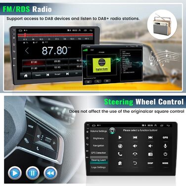 Автомобільна стереосистема Android 13 для Hyundai I30 2006-2011 з бездротовим Apple Carplay Android Auto, 9-дюймовий екран з Bluetooth GPS FM RDS WiFi HiFi SWC EQ USB камера заднього виду, 264G