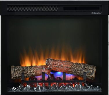 Електрична камінна топка Dimplex 211002 XHD28 Firebox 28 LED Lights - Запатентований ефект полум'я Optiflame - Пульт дистанційного керування в комплекті, чорний (23')