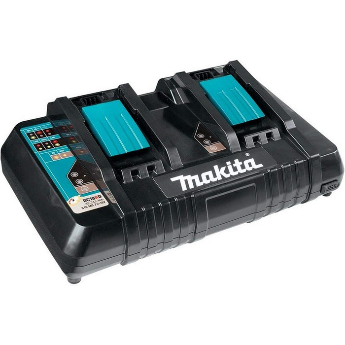 Безщіткова акумуляторна літій-іонна ланцюгова пила Makita DUC353ZDC18RD2xBL1850B 2 x 18 В 36 В 2 акумуляторні батареї BL 1850 5, 0 Ач подвійний зарядний пристрій DC18RD