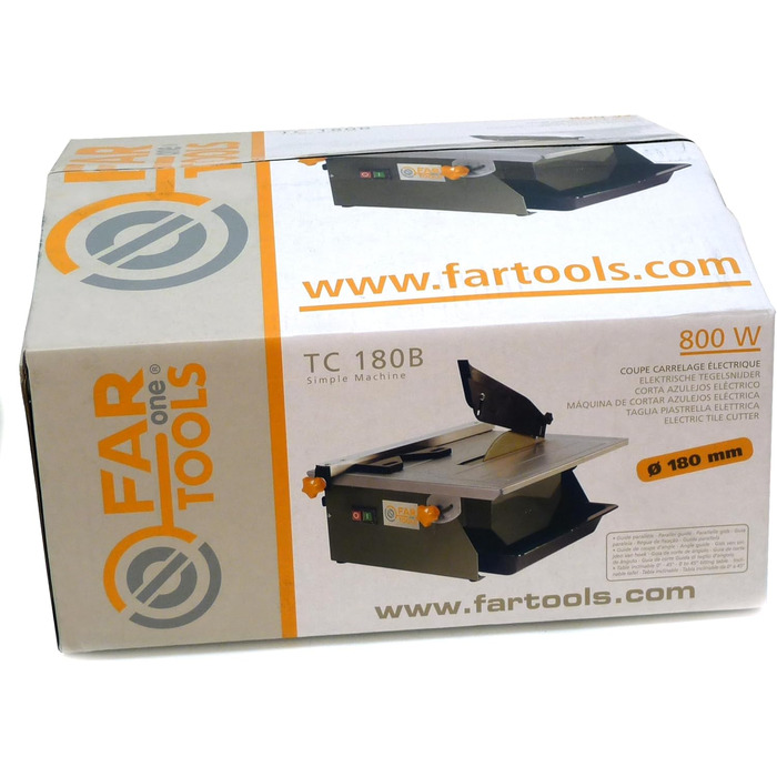 Електричний плиткоріз Fartools One TC 180B, 800 Вт